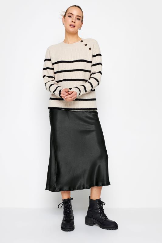 LTS Tall Womens Black Satin Midi Skirt | Long Tall Sally  4