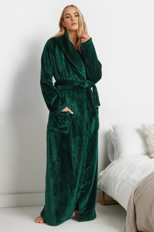 Emerald green dressing gown best sale