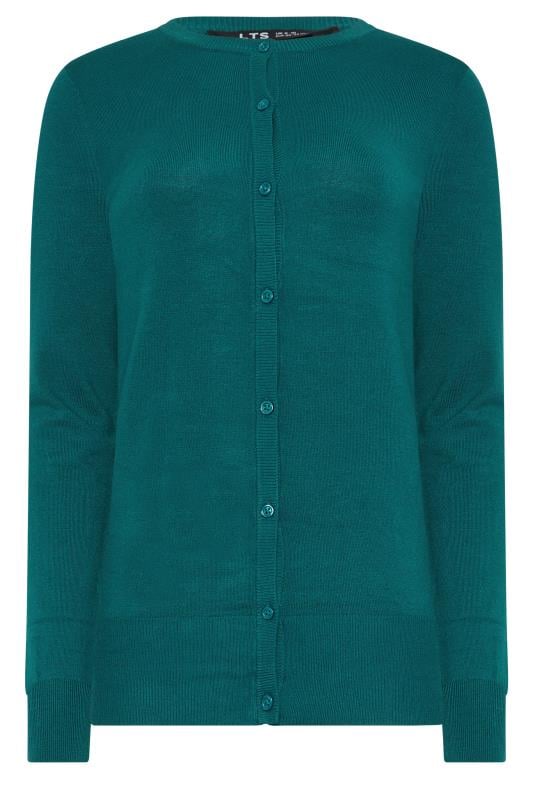 LTS Tall Teal Blue Button Down Knit Cardigan | Long Tall Sally  6