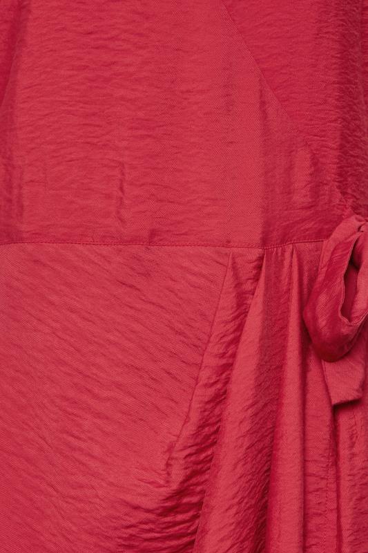 LTS Tall Women's Red Wrap Front Midi Dress | Long Tall Sally 5