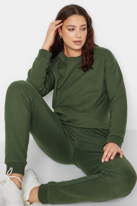 LTS Tall Khaki Green Long Sleeve Sweatshirt | Long Tall Sally  4