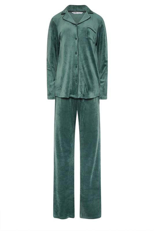 LTS Tall Green Super Luxe Touch Pyjama Set | Long Tall Sally 1