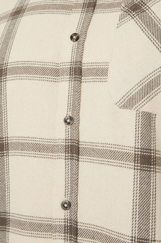 BadRhino Big & Tall Brown Checked Long Sleeve Shirt | BadRhino 8