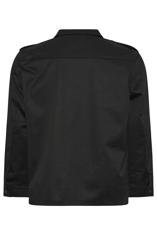 BadRhino Big & Tall Khaki Green Military Zip Through Overshirt | BadRhino 7