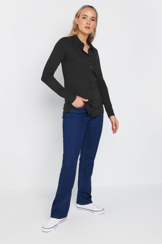 LTS Tall Women's Black Cotton Jersey Shirt | Long Tall Sally 2