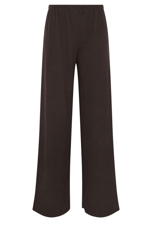LTS Tall Women's Chocolate Brown Brushed Ribbed Trousers | Long Tall Sally 2