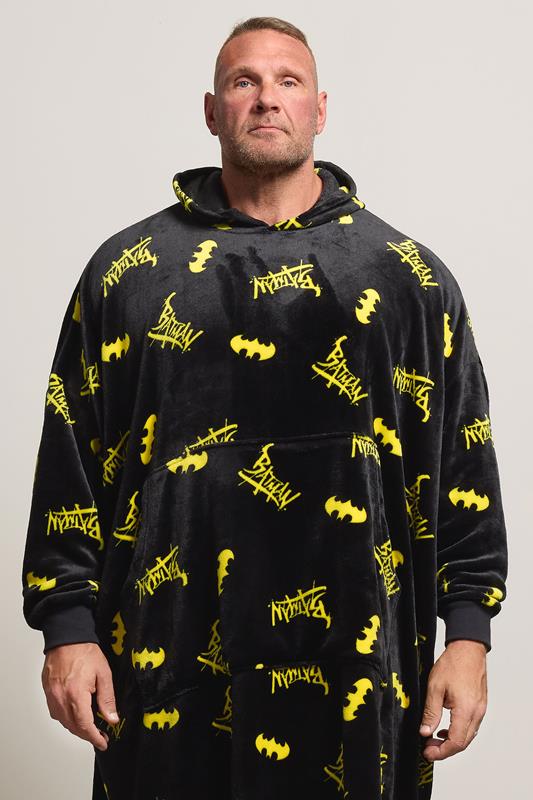 BadRhino Big & Tall Black Batman Blanket Hoodie | BadRhino 2