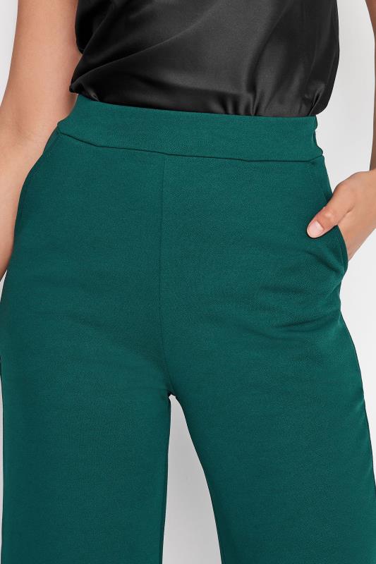 LTS Tall Women's Forest Green Scuba Wide Leg Trousers