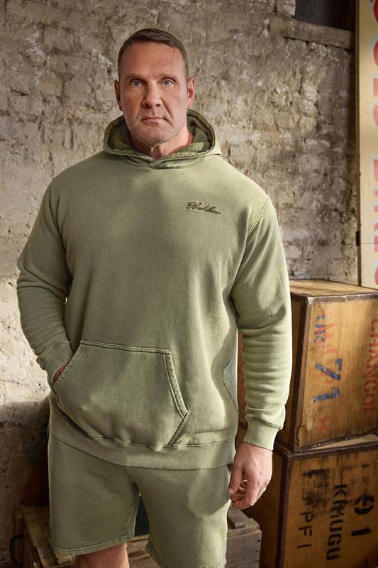 BadRhino Big & Tall Green Sun Bleached Hoodie