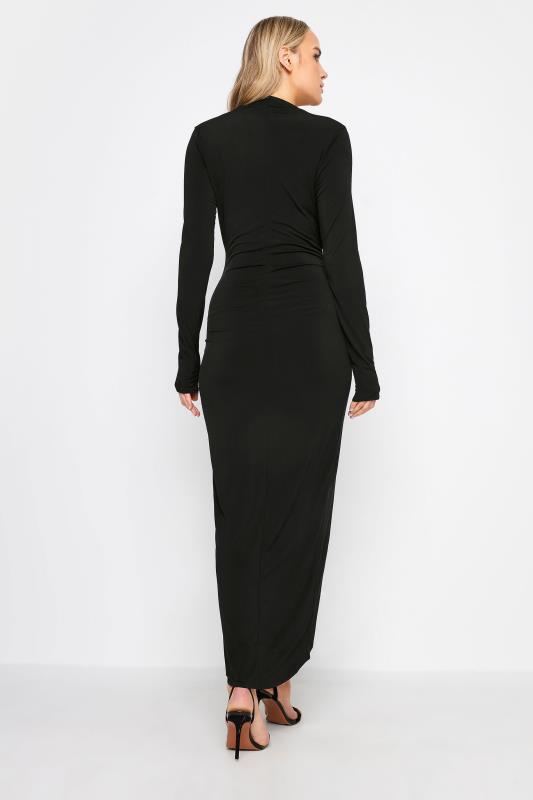 LTS Tall Women's Black Long Sleeve Wrap Dress | Long Tall Sally