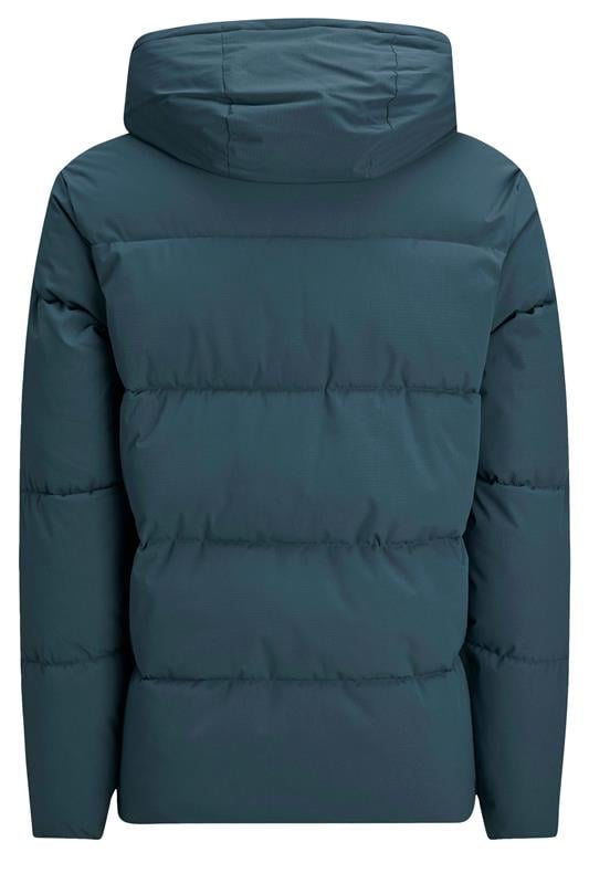 JACK & JONES Big & Tall Blue Puffer Jacket | BadRhino 5