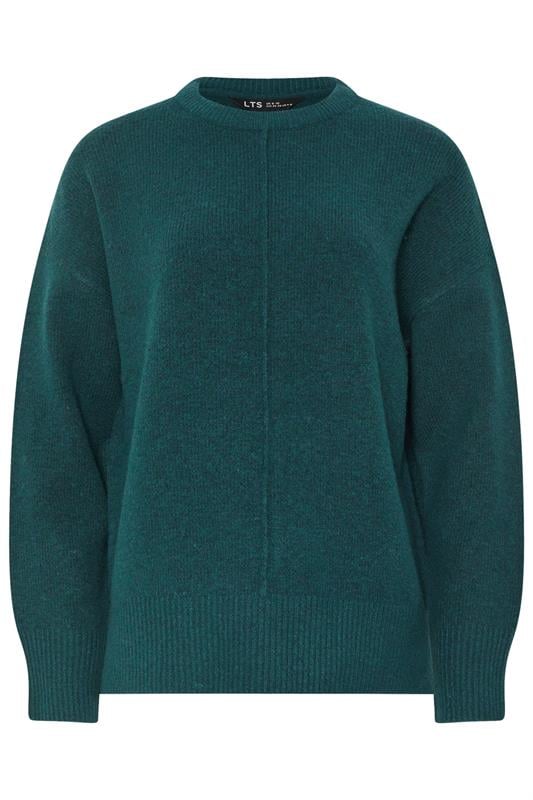 LTS Tall Dark Green Seam Front Jumper | Long Tall Sally 5