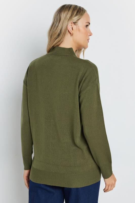 LTS Tall Olive Green Turtle Neck Jumper | Long Tall Sally 4