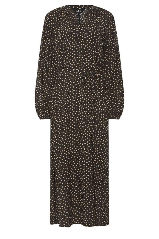 LTS Tall Women's Black Spot Print Midaxi Dress | Long Tall Sally 5