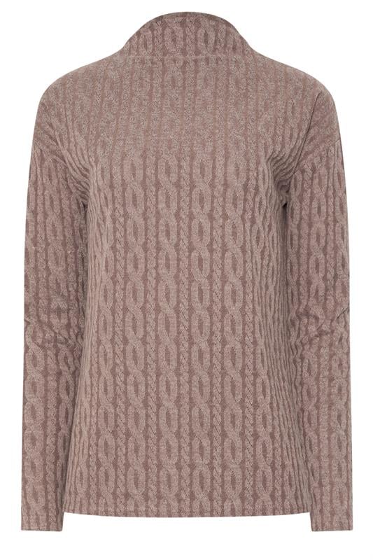 LTS Tall Light Pink Knit Funnel Top | Long Tall Sally 1