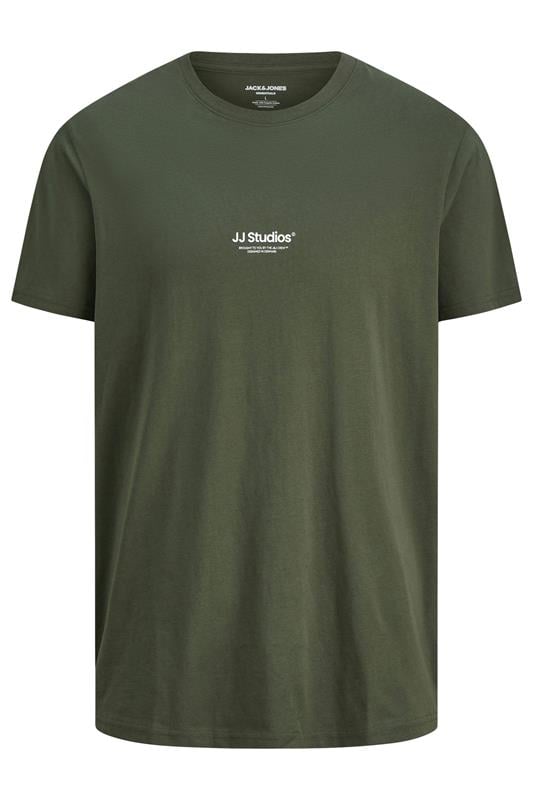 JACK & JONES Big & Tall Green JJ Studio T-Shirt