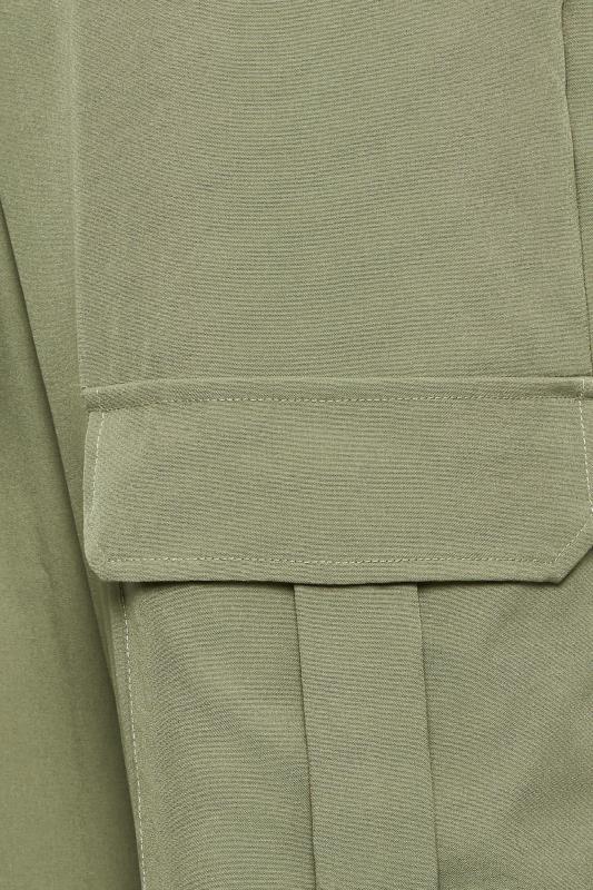 LTS Tall Women's Khaki Green Cuffed Cargo Trousers | Long Tall Sally 5