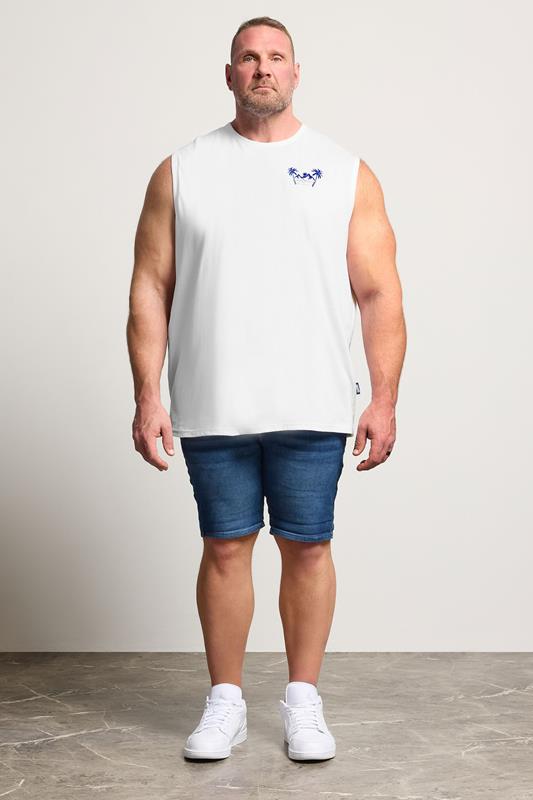 BadRhino Big & Tall Light Blue Sun Graphic Vest Top | BadRhino 4