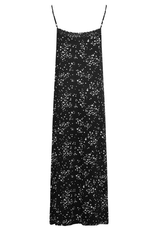 LTS Tall Women's Black Star Print Maxi Chemise | Long Tall Sally 7
