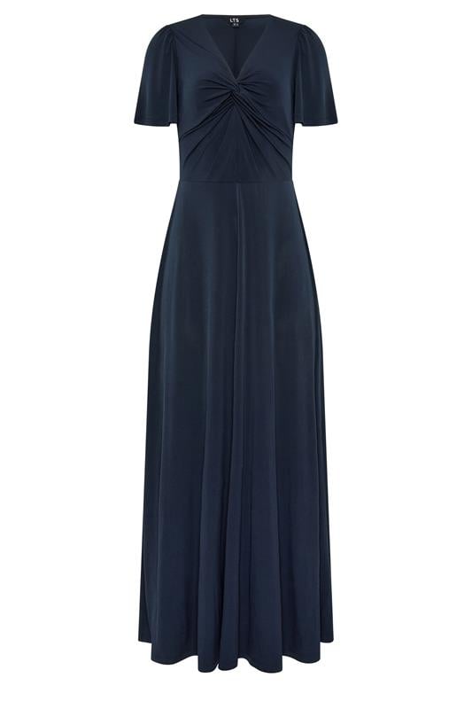 LTS Tall Women's Navy Blue Twist Front Maxi Dress | Long Tall Sally 5