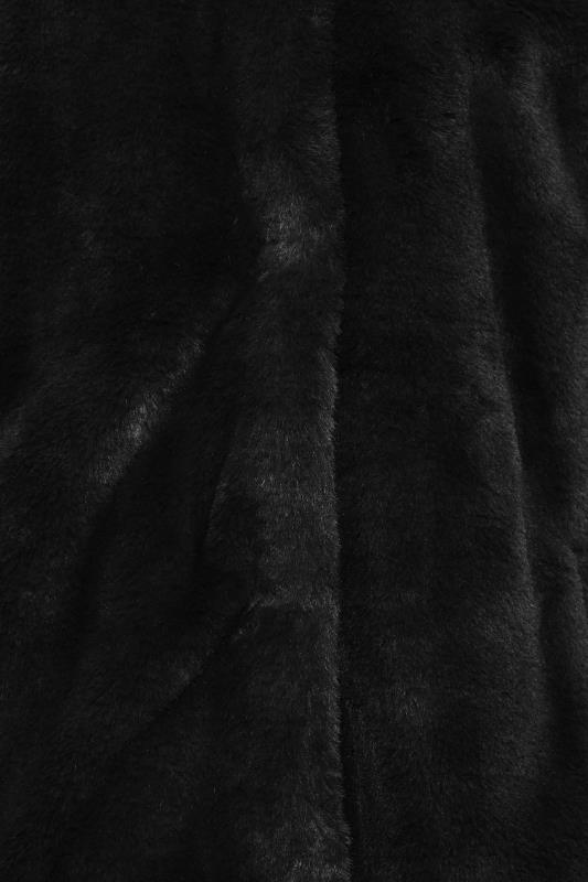 LTS Tall Black Faux Fur Coat | Long Tall Sally 5