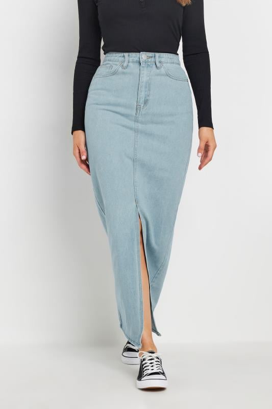 LTS Tall Blue Denim Split Maxi Skirt | Long Tall Sally  2