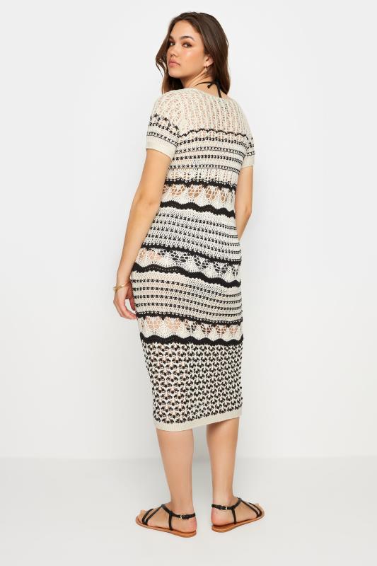 LTS Tall Women's White Crochet Midi Beach Dress | Long Tall Sally 4