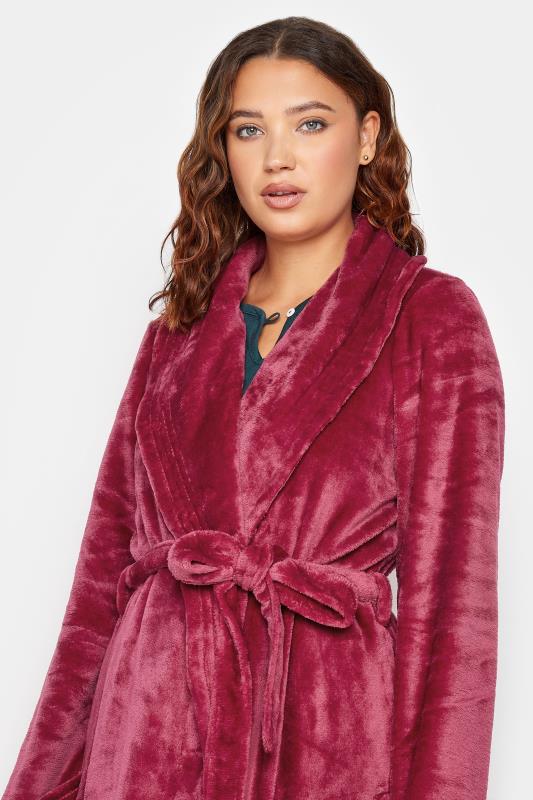 LTS Tall Women's Red Shawl Collar Maxi Dressing Gown | Long Tall Sally 5