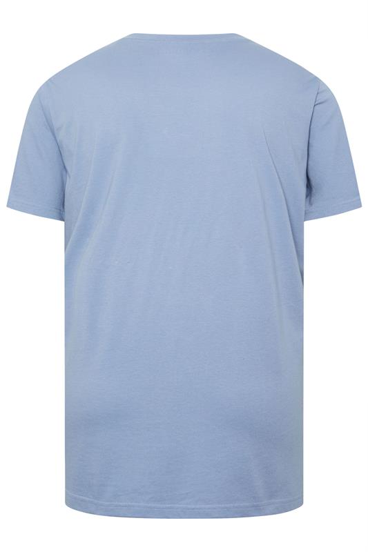 BadRhino Big & Tall Navy Blue 5 Pack Extra Long V-Neck T-Shirts | BadRhino 3