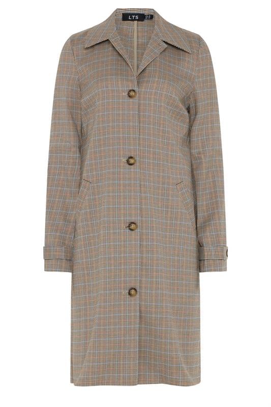 LTS Tall Women's Natural Brown Check Car Coat | Long Tall Sally  6
