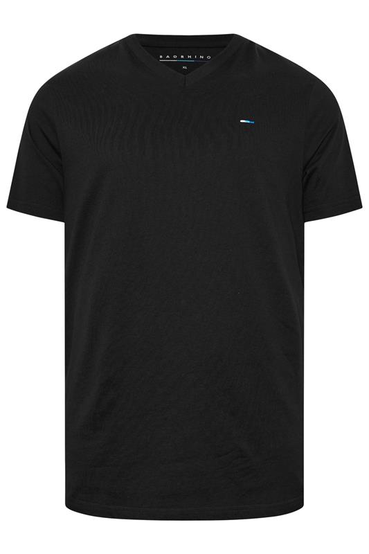 BadRhino Big & Tall Black V-Neck T-Shirt | BadRhino  5