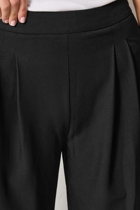 LTS Tall Women's Black Pleat Front Wide Leg Trousers | Evans 4
