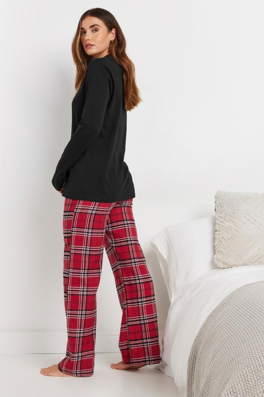 LTS Tall Red Woven Check Pyjama Bottoms | Long Tall Sally 5