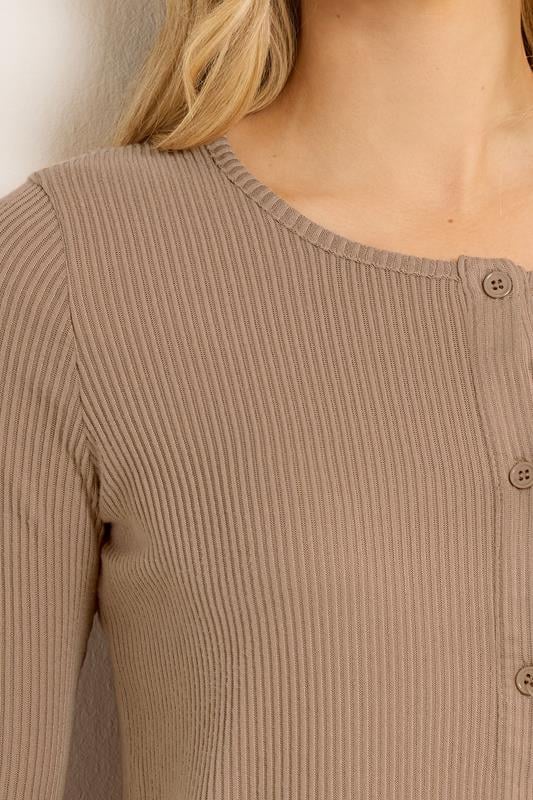 LTS Tall Women's Camel Brown Ribbed Cardigan | Long Tall Sally 4