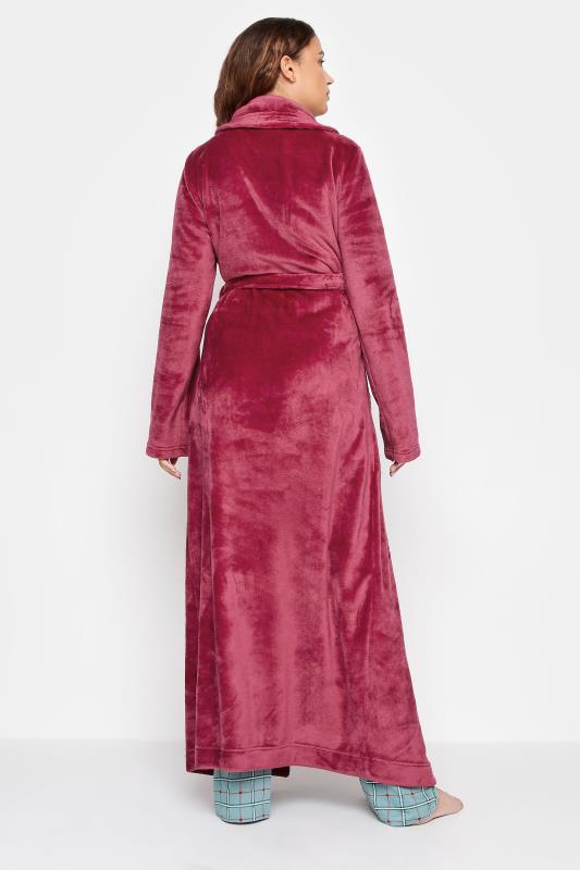 LTS Tall Women's Red Shawl Collar Maxi Dressing Gown | Long Tall Sally 4