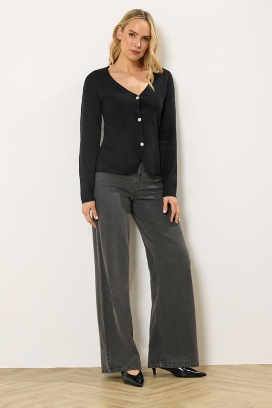 LTS Tall Women's Black Button Cardigan | Long Tall Sally 3