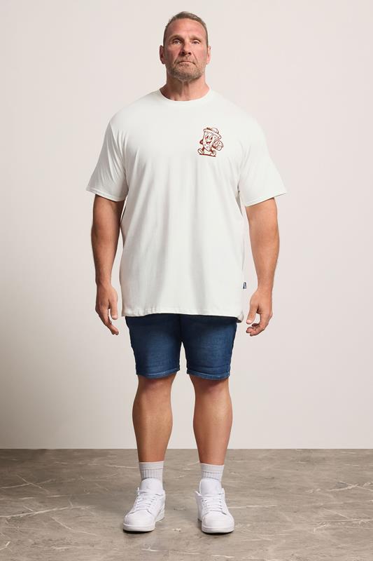 BadRhino Big & Tall Off-White Extra Long Graphic T-Shirt | BadRhino 1