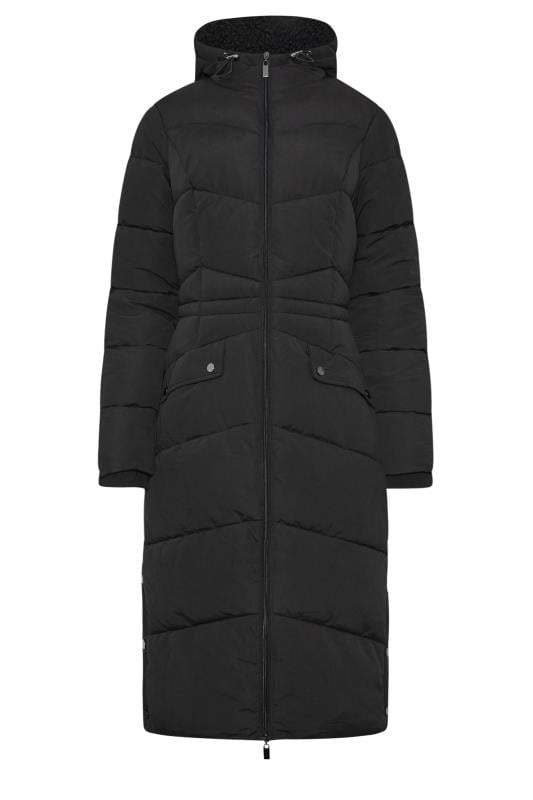 LTS Tall Women's Black Borg Hooded Padded Coat | Long Tall Sally  5