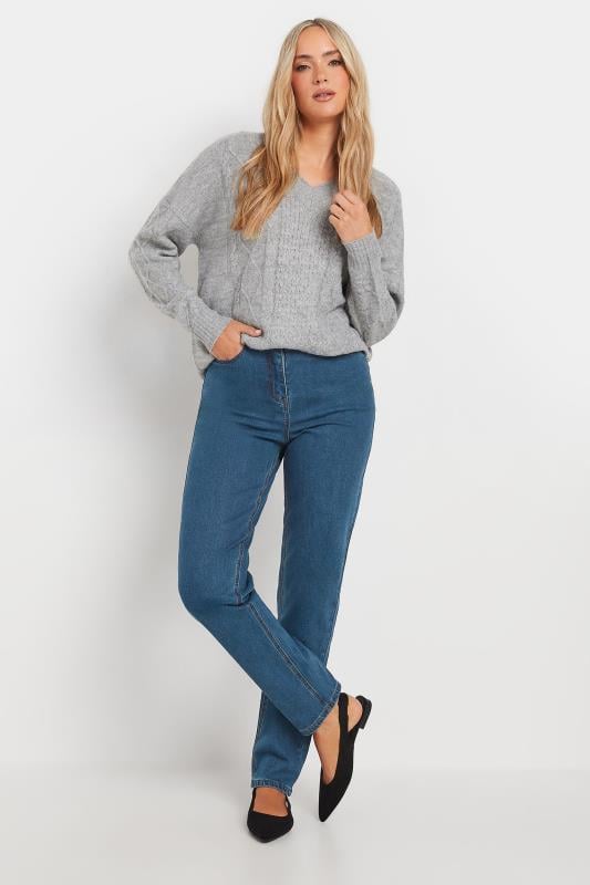 LTS Tall Women's Indigo Blue Washed UNA Mom Jeans | Long Tall Sally 2