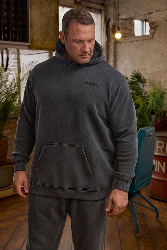 BadRhino Big & Tall Black Sun Bleached Hoodie