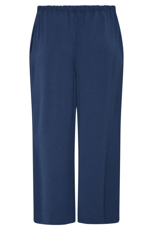 LTS Tall Women's Navy Blue Lightweight Twill Cropped Trousers | Long Tall Sally 5
