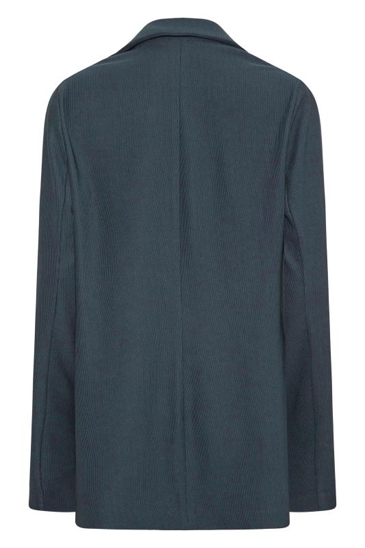 LTS Tall Women's Navy Blue Ribbed Blazer Jacket | Long Tall Sally  7