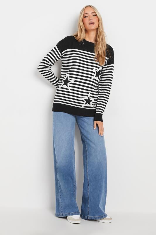 LTS Tall Black Star & Stripe Print Jumper | Long Tall Sally 2