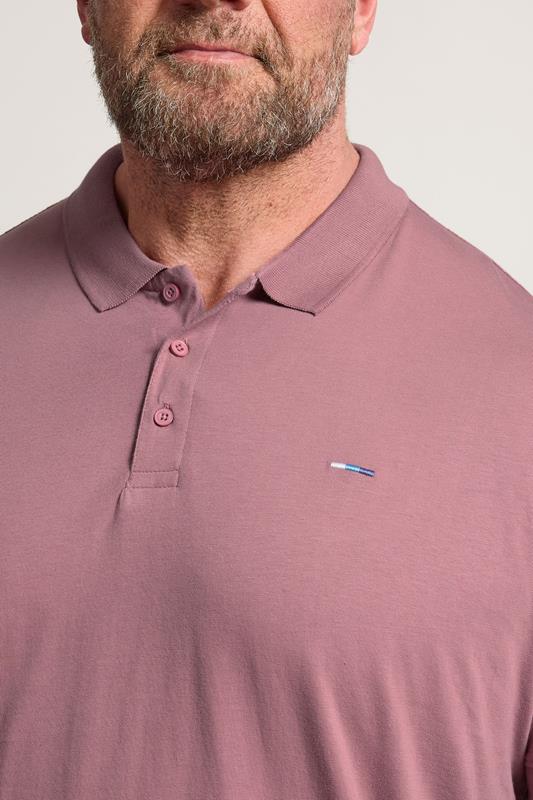 BadRhino Big & Tall Plum Purple Jersey Polo Shirt | BadRhino 4