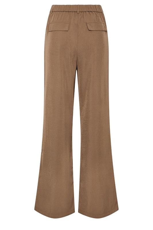 LTS Tall Women's Light Brown Wide Leg Trousers | Long Tall Sally 2