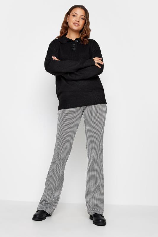 LTS Tall Womens Black & White Check Kickflare Trousers | Long Tall Sally  3