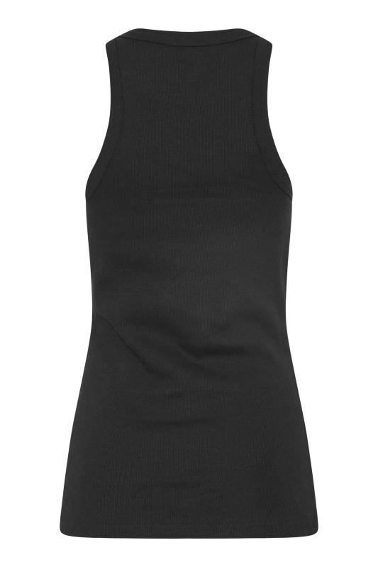 LTS Tall Women's Black Ribbed Vest Top | Long Tall Sally 7