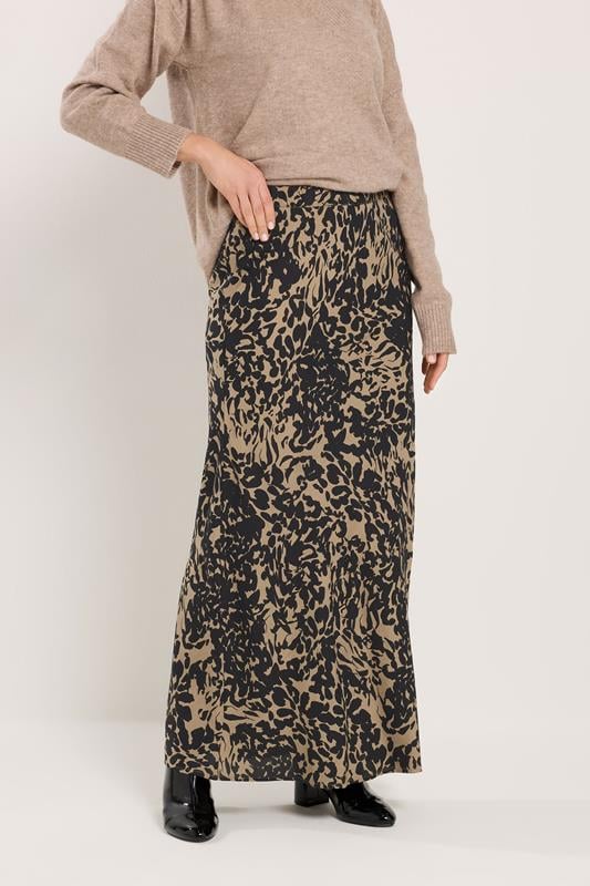 LTS Tall Women's Black Abstract Print Maxi Skirt | Long Tall Sally 2