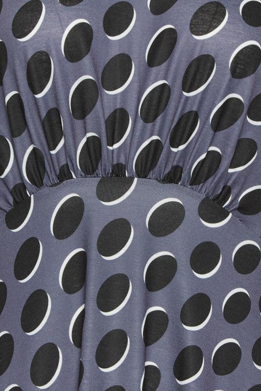LTS Tall Charcoal Grey Spot Print Dress | Long Tall Sally 5