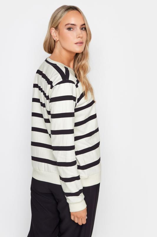 LTS Tall Ivory White Stripe Sweatshirt | Long Tall Sally 3